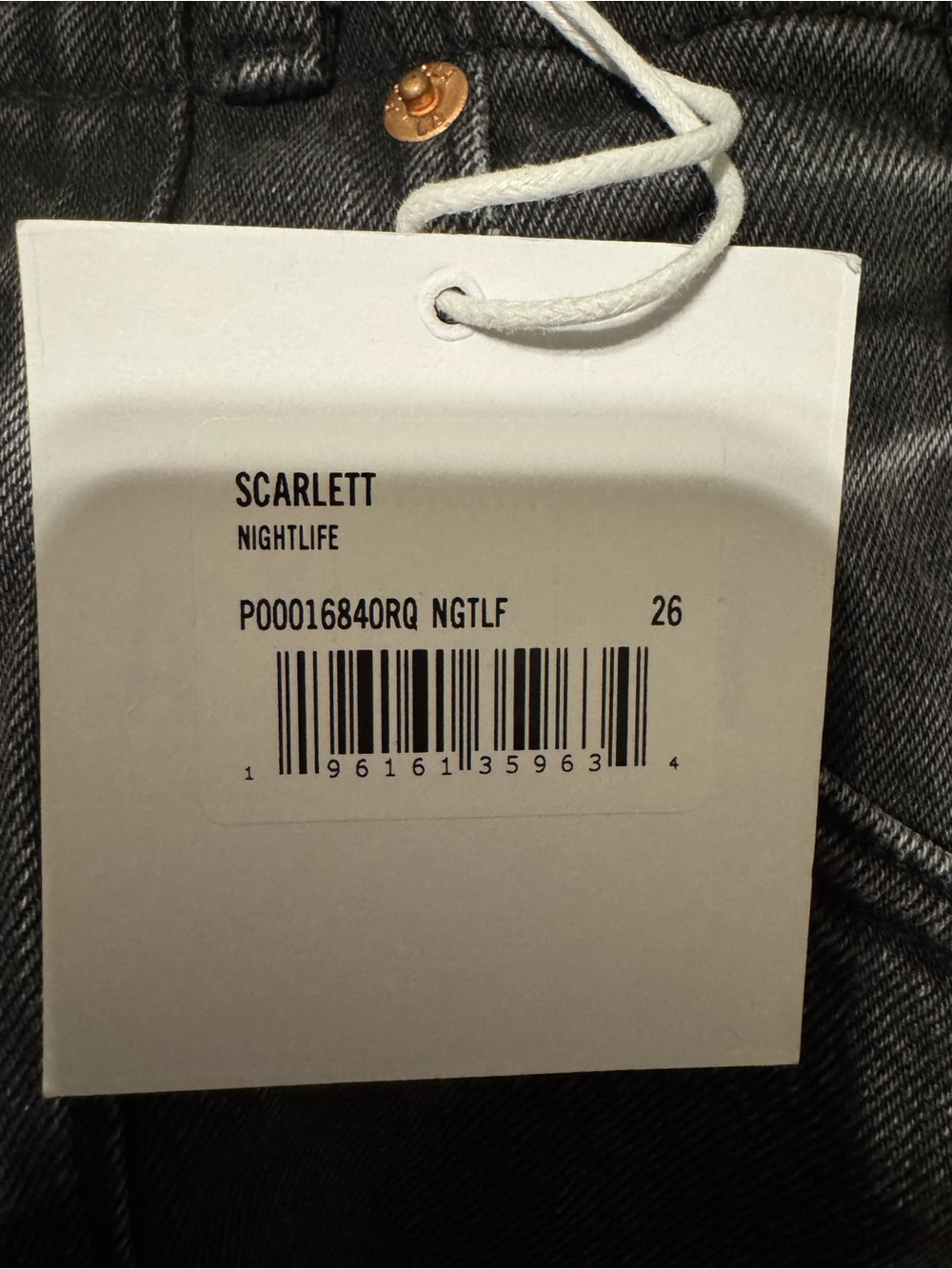 Pistola Jeans Scarlett High Rise Wide Leg Gaucho Black Revolve NWT 26 - Picture 6 of 10